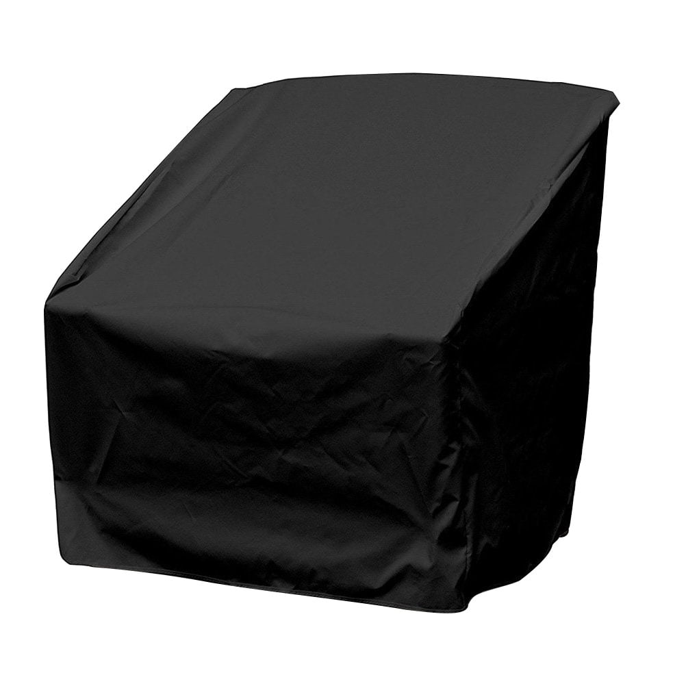 Chair Dust Cover Sun Protection Outdoor Chairs Furniture Black Covers