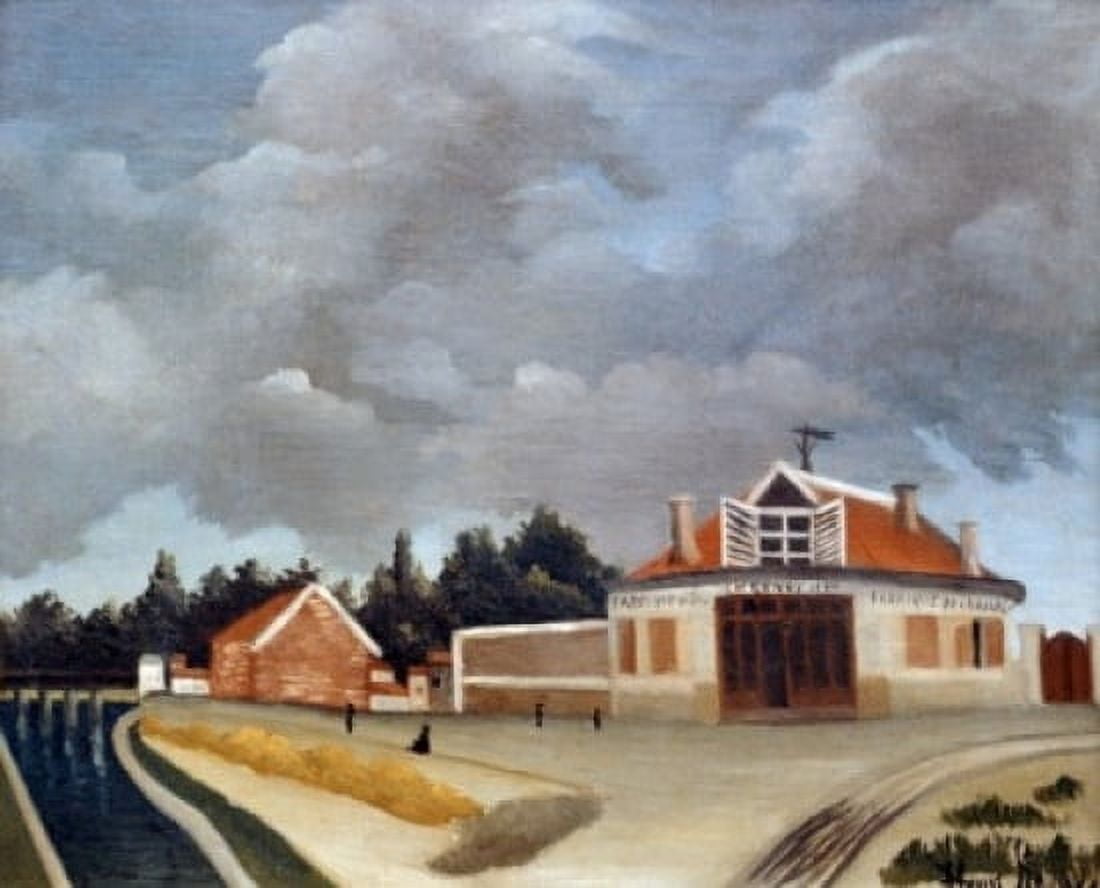 Chair Factory at Alfortville Henri Rousseau (1844-1910French) Musee lOrangerie des Tuileries Paris France Canvas Art - Henri Rousseau (24 x 36)