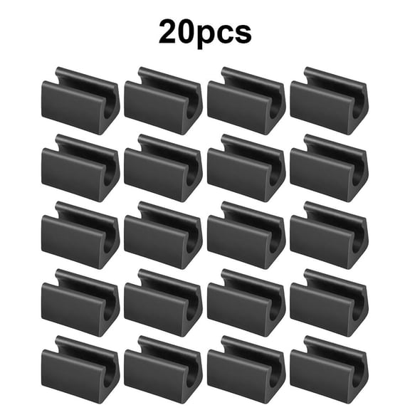 Chair Foot Rail Protectors 14mm U Shape Plastic Floor Glides Set for Furniture