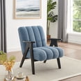thumbnail image 1 of Chair In Blue, Wood Base Seating - Stable, 1 of 5