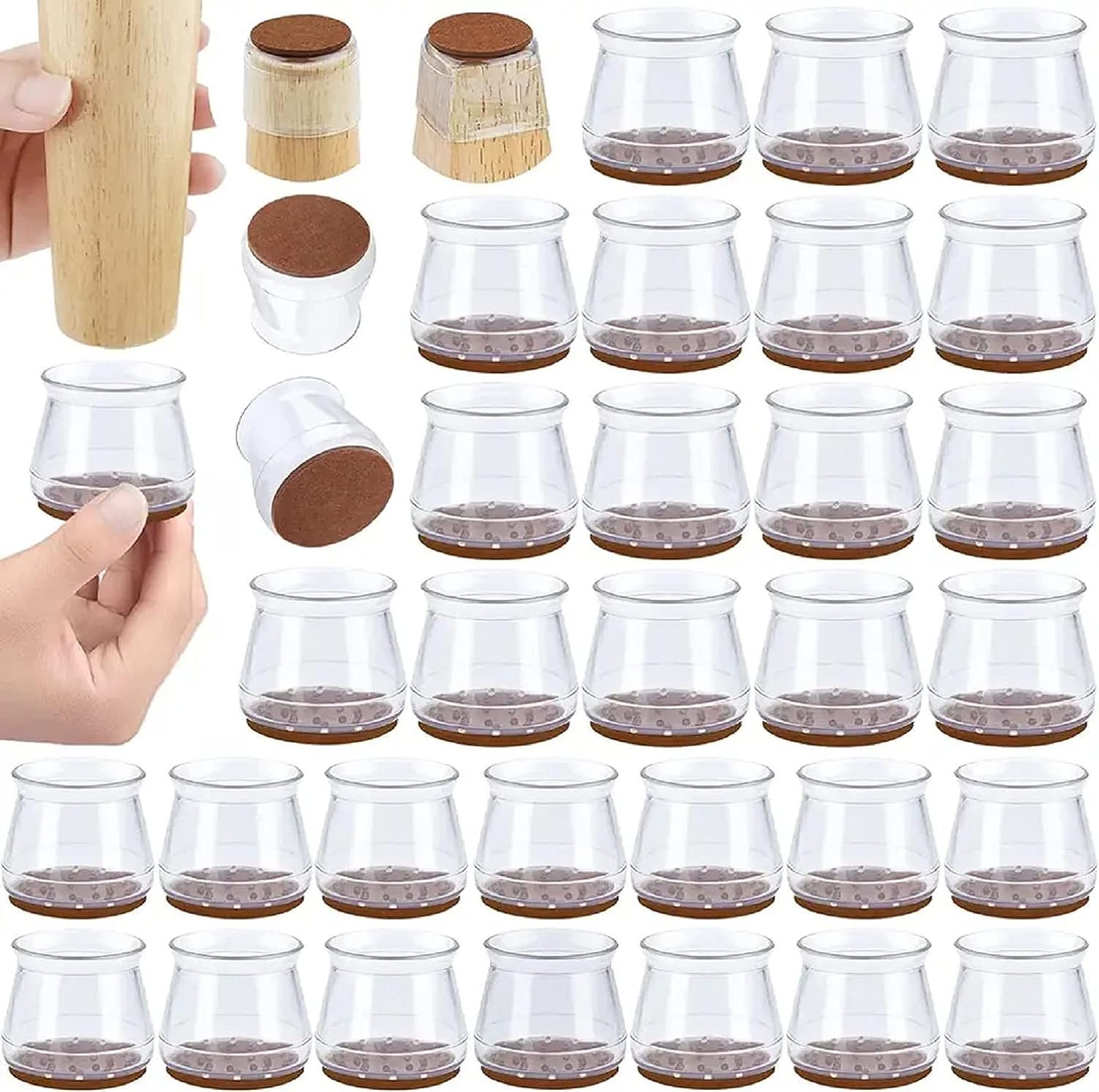 Chair Leg Covers 12 Pack Leg Caps Silicone Chair Feet Caps Furniture