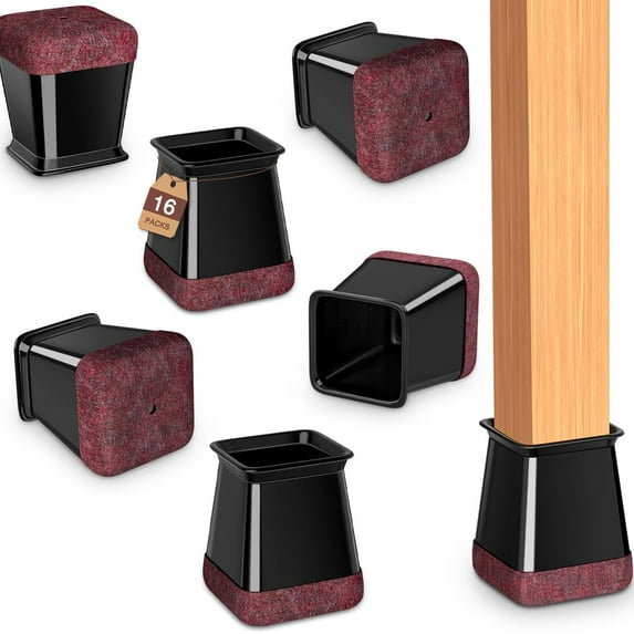 Chair Leg Floor Protector Chair Sliders Floor Protector Rubber Chair Leg Protectors for Hardwood Floors Felt Furniture Pads Silicone Caps 32Pack