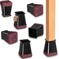 thumbnail image 1 of Chair Leg Floor Protector Chair Sliders Floor Protector Rubber Chair Leg Protectors for Hardwood Floors Felt Furniture Pads Silicone Caps 32Pack, 1 of 12