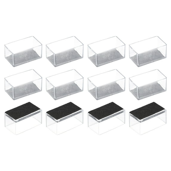 Uxcell Chair Leg Floor Protectors, & Felt Chair Leg Cover Caps for Hardwood 25x45mm/ 0.98"x1.77" 12