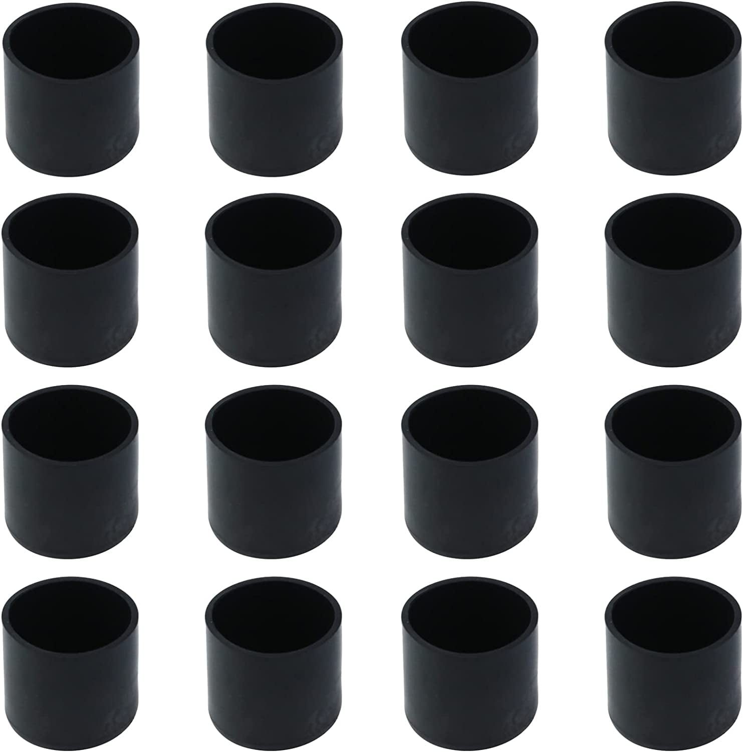 Chair Leg Floor Protectors 16Pcs TPE High Transparency Chair Leg Covers for Hardwood Floors Non