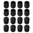 thumbnail image 1 of Chair Leg Floor Protectors, 16pcs 3/4" - Plastic Round Chair Leg Caps, Non-Slip Furniture Feet Covers (Black), 1 of 6