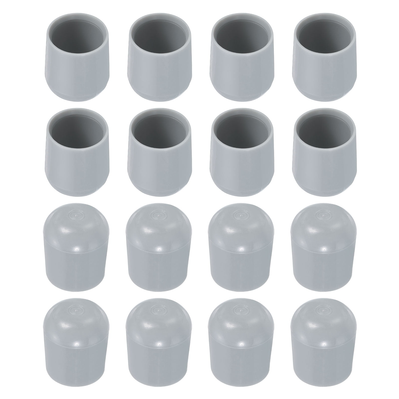 Chair Leg Floor Protectors 16pcs 7 8 Plastic Round Chair Leg Caps Non Slip Furniture Feet Covers Grey Walmart
