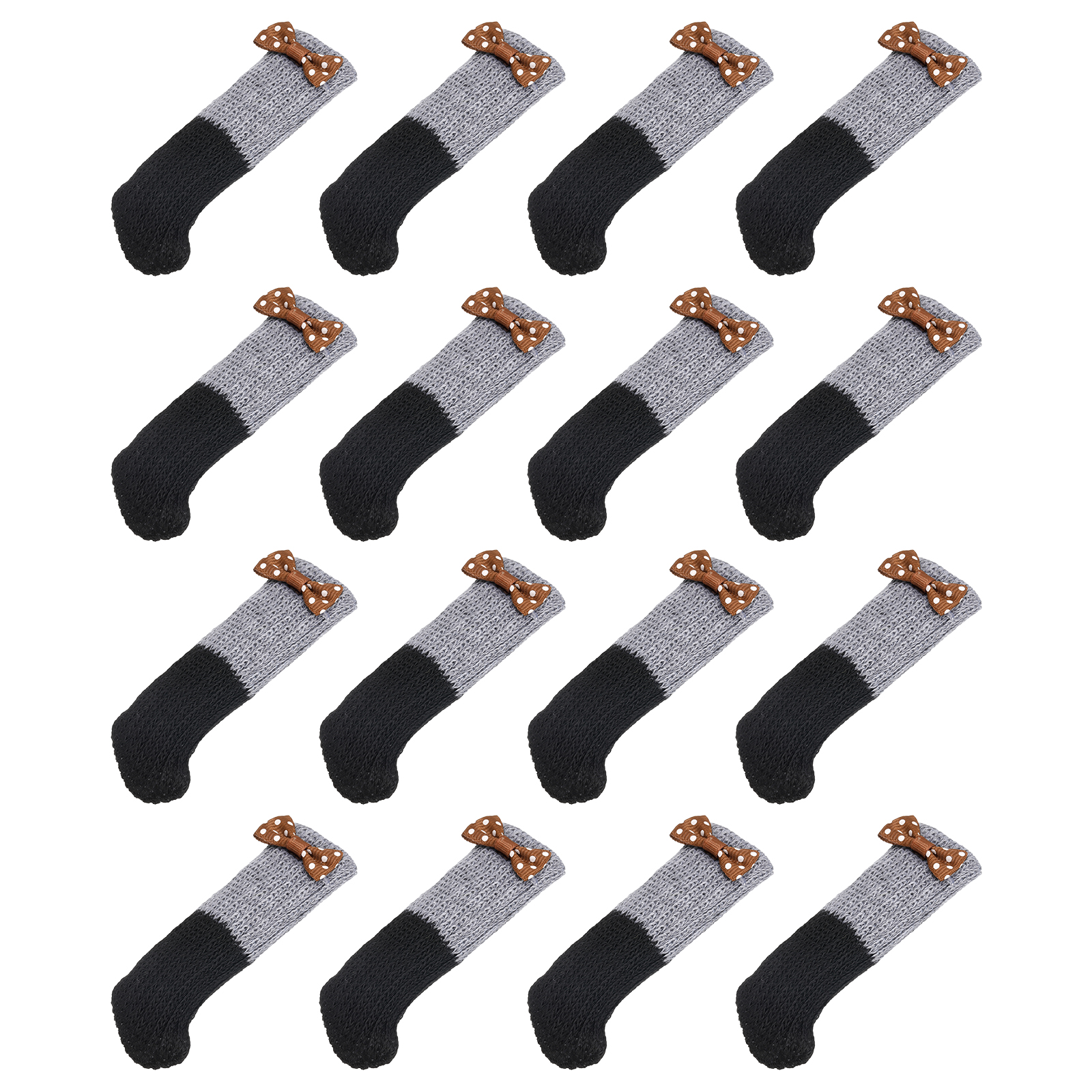 Chair Leg Socks Floor Protectors, 16pack Knitted Furniture Sock