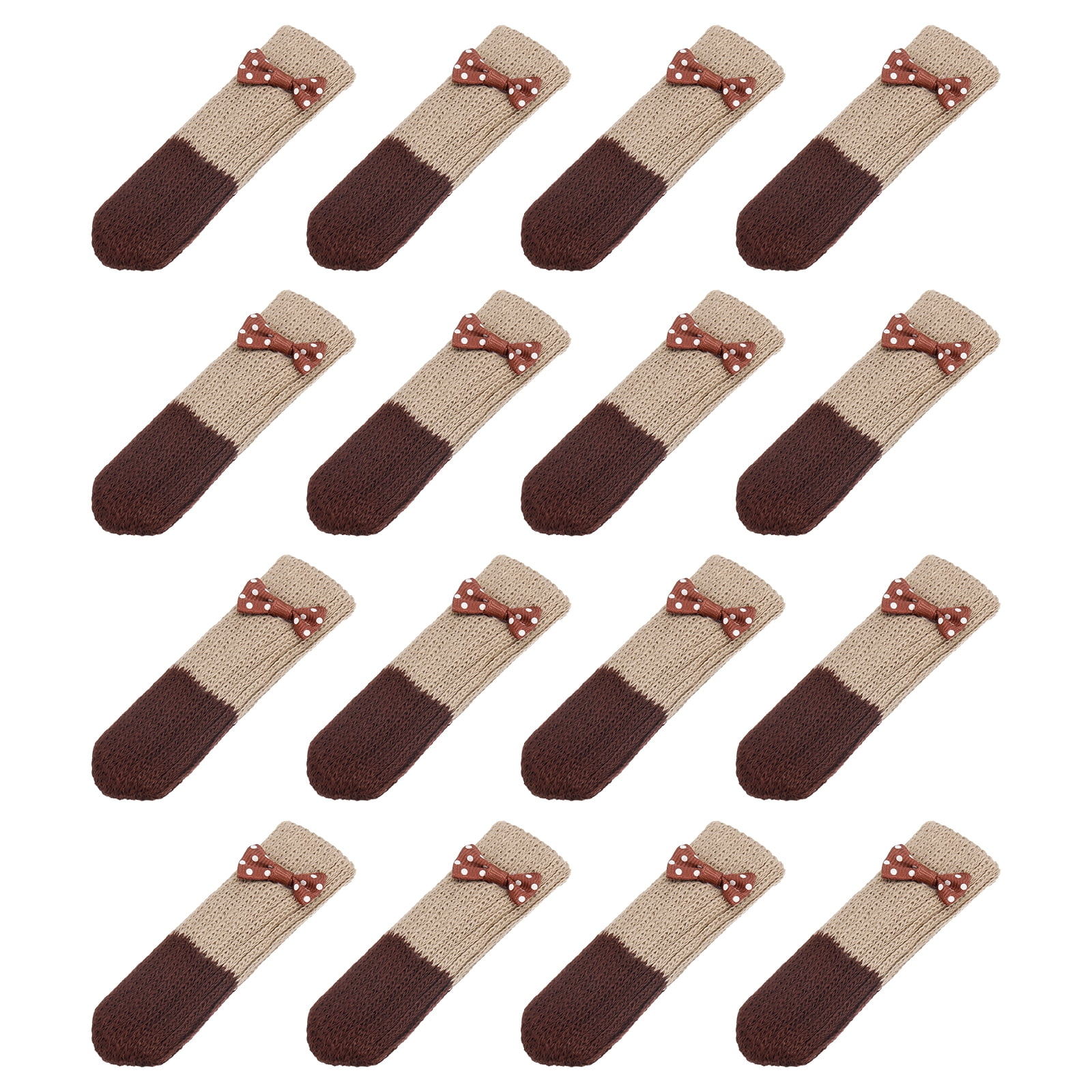 Chair Leg Socks Floor Protectors, 24pack Knitted Furniture Sock for