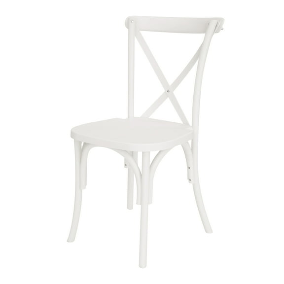 Chair - Lucca X Back Resin - White - KD Assembly Required (4/Box)