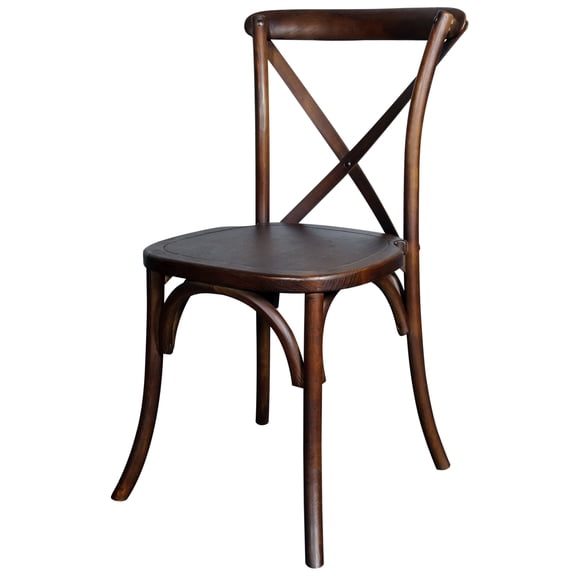 Chair - Lucca X Back Wood - Antique (4/Box)