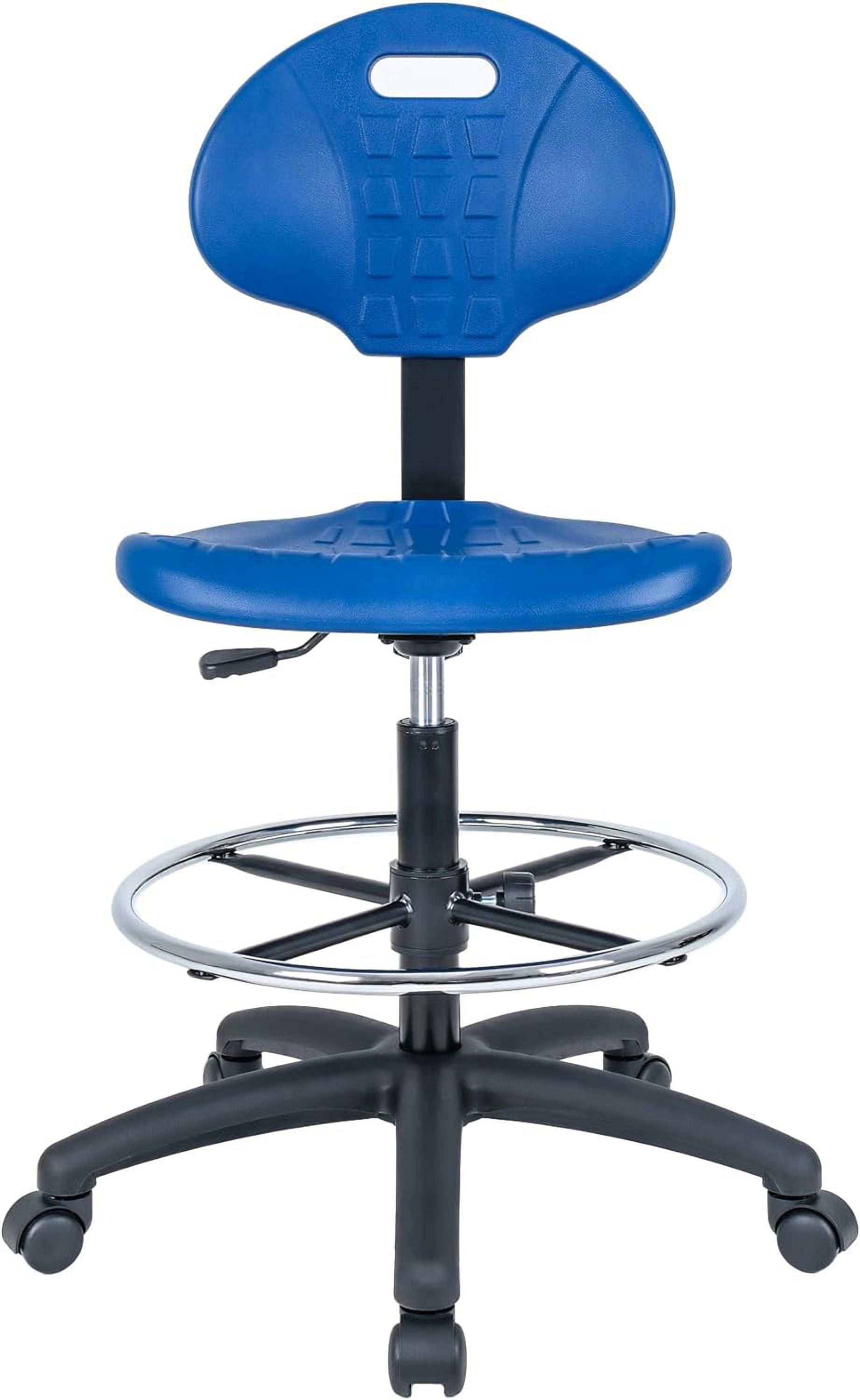 Chair Master Drafting Stool Blue Easy to Clean! Quick Ship. Ergonomic