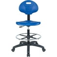 Chair Master Drafting Stool Blue Easy to Clean! Quick Ship. Ergonomic