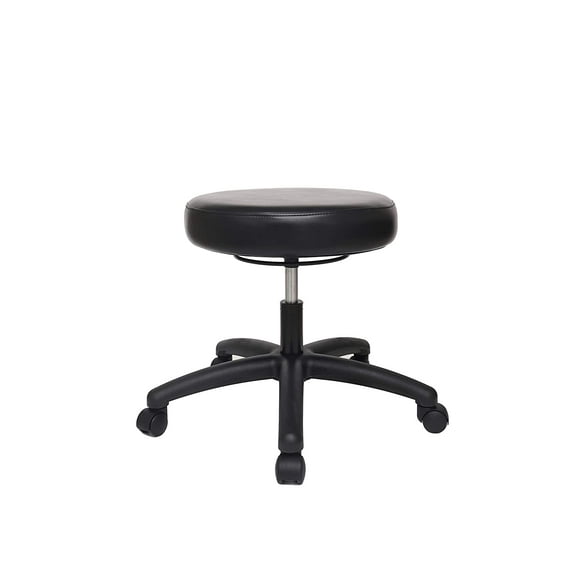 Chair Master Table Height Adjustable Round Stool for Labs, Exam Rooms, Doctor and Dentist Offices. Easy to Clean! (Desk Height, Black, 1)