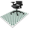 thumbnail image 1 of Chair Mat for Hardwood Floor Green Checkered 36"x48" Computer Gaming Chair Mat Anti-Slip Office Rugs Floor Protector for Rolling Chairs Under Desk Rug for Home Office, 1 of 7
