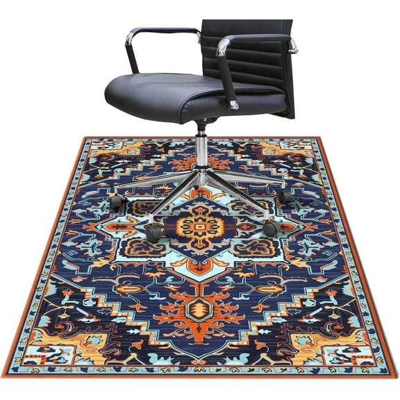 Chair Mat for Hardwood Floor at Home Office, Under Desk Chair Mat for Computer Gaming Chair Wheels Easy Rolling, Anti-Slip Washable Protection Mats 36"x48"