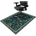 thumbnail image 1 of Chair Mat for Hardwood & Tile Floor 36"x48",Modern Boho Floral Dark Green Computer Rolling Chair Mat Carpet Under Desk Non Slip Insect Print Gaming Rug Low-Pile Large Protector Mat, 1 of 7