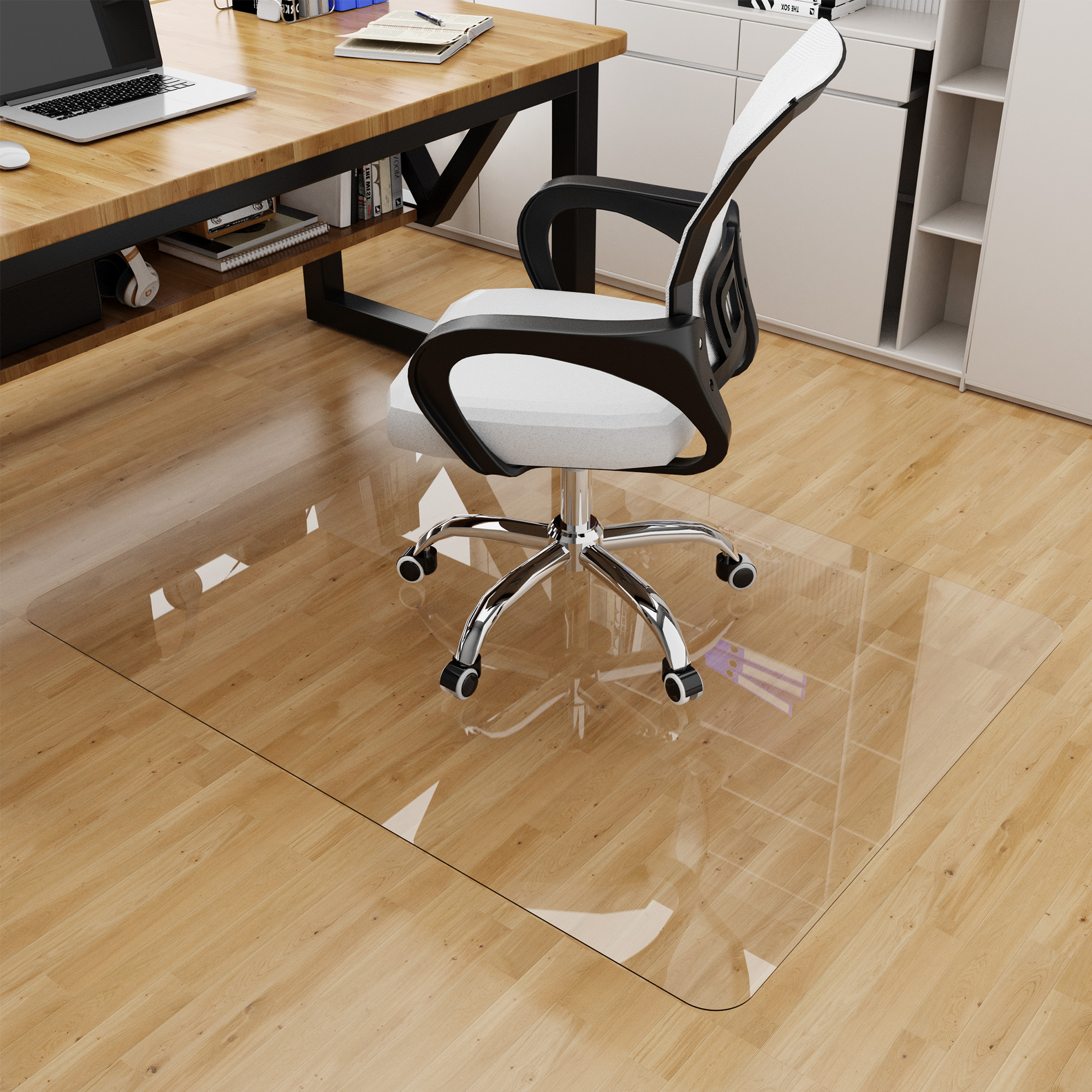 Slipstick 3" Floor Protecting Rollerblade Office Chair Wheels 7/16