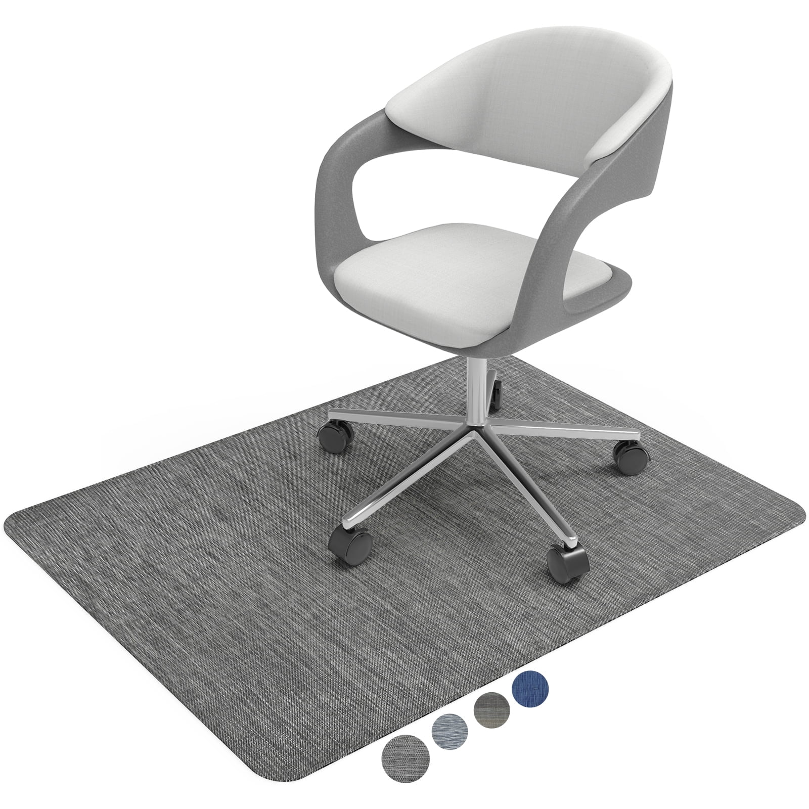 Chair Mat for Hardwood Floor 36 x48 Office Chair Mat For Desk Chair Floor Protector Mat Grey Walmart