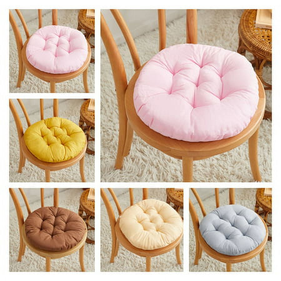 16*16*3 in 4 Colors Soft Chair Seat Pillow Cushion Pads Indoor Comfort Sit  Mat with Sling For Garden Patio Home Kitchen Office Chairs Decor
