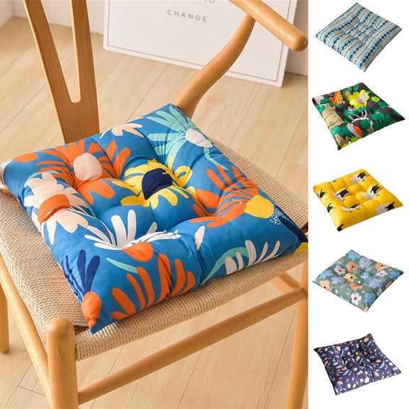 Chair Pad Seat Cushion, Square Cushion for Dining Chairs, Breathable Fabric, Superior Comfort and Softness, Reduces Pressure and Contours to Body, Washable, 15.7" x 15.7"