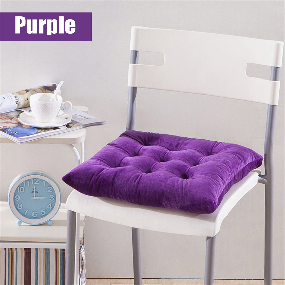 Chair Pads Seat Cushion Pads, 15.7inch Square Pads, Soft Thick Plush