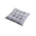 thumbnail image 1 of Chair Pads and Cushions, 16X16 In, Solid Light Gray, Soft Padding, Indoor Outdoor Seating, 1 Pc, 1 of 7