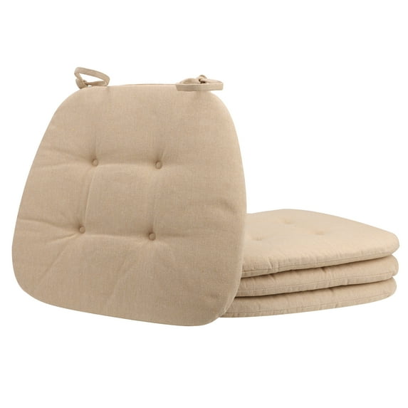 Chair Pads for Dining Chairs Set of 4 with Ties Non Slip Washable Seat Cushion Indoor Chair Cushions for Kitchen