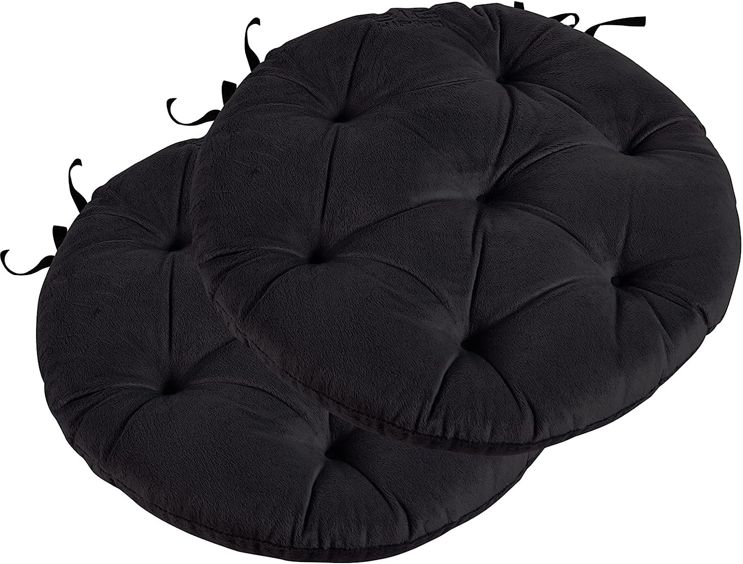 Chair Pads with Ties, 2 Pack Thicken Round Chair Cushion Seat Pad