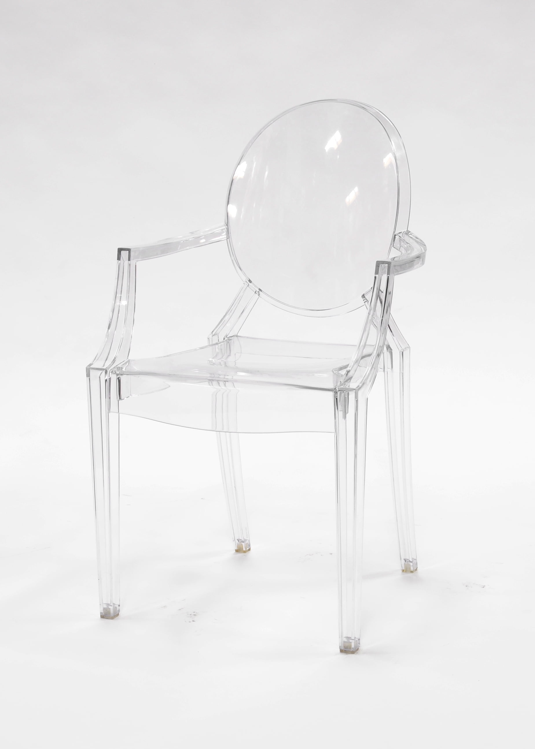 Chair - Phantom Resin w/Arms - Clear (4/Box)