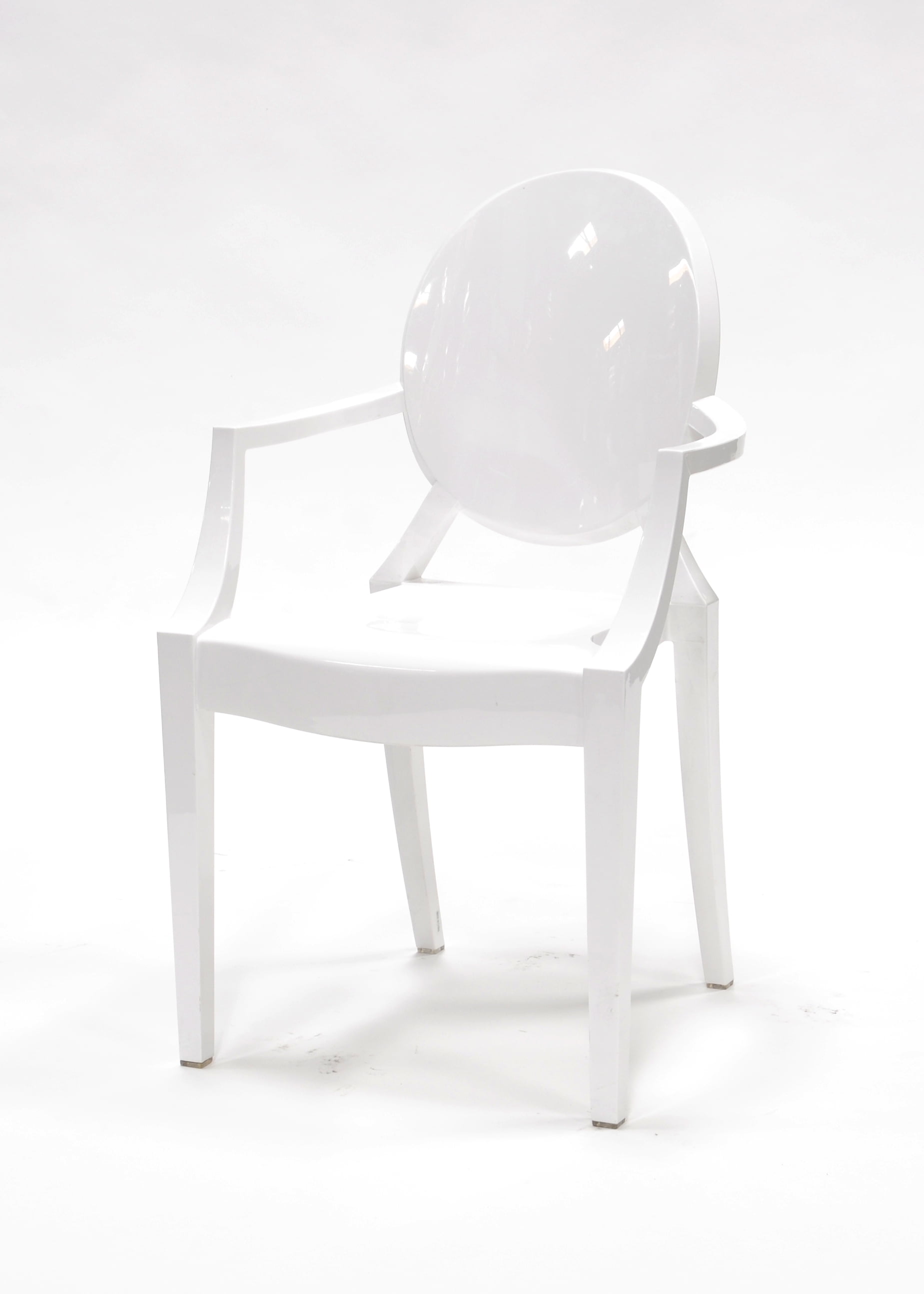 Chair - Phantom Resin w/Arms - White (4/Box)