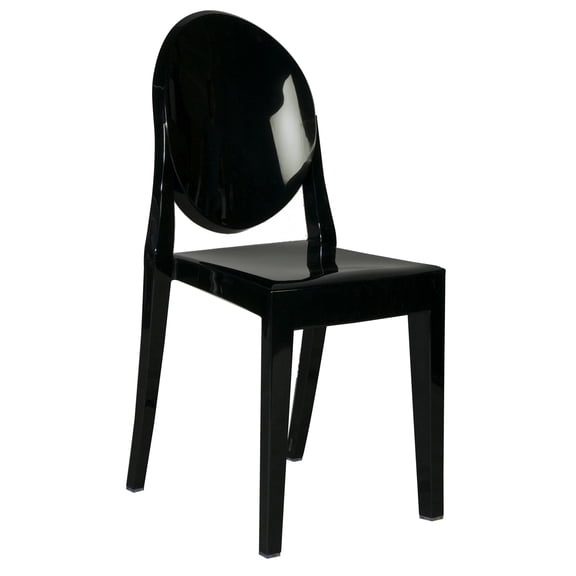 Chair - Phantom Resin w/o Arms - Black (4/Box)