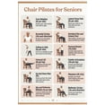 Chair Pilates Poster for Seniors Beginner Routine, Practical guide for