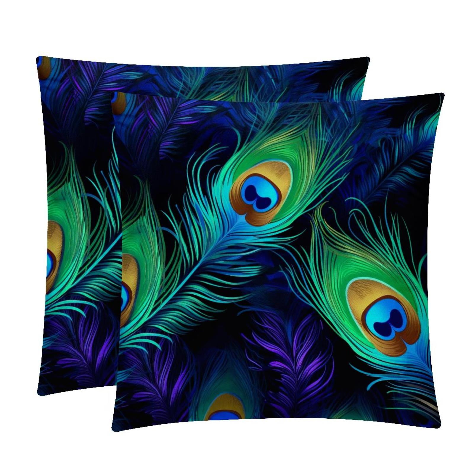 Chair Pillow Covers + Pillow Inserts Set Velvet Throw Pillows Covers