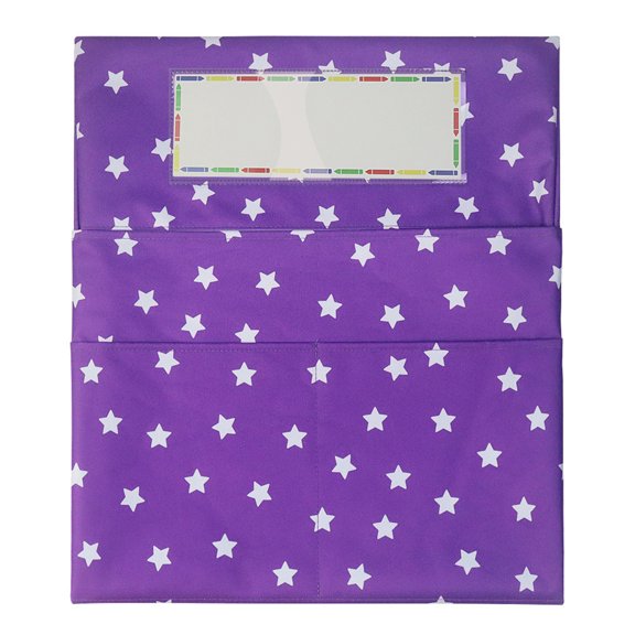 Chair Pocket with Multiple Pockets Chairback Pocket Chart for School Classroom Chair Seat Back