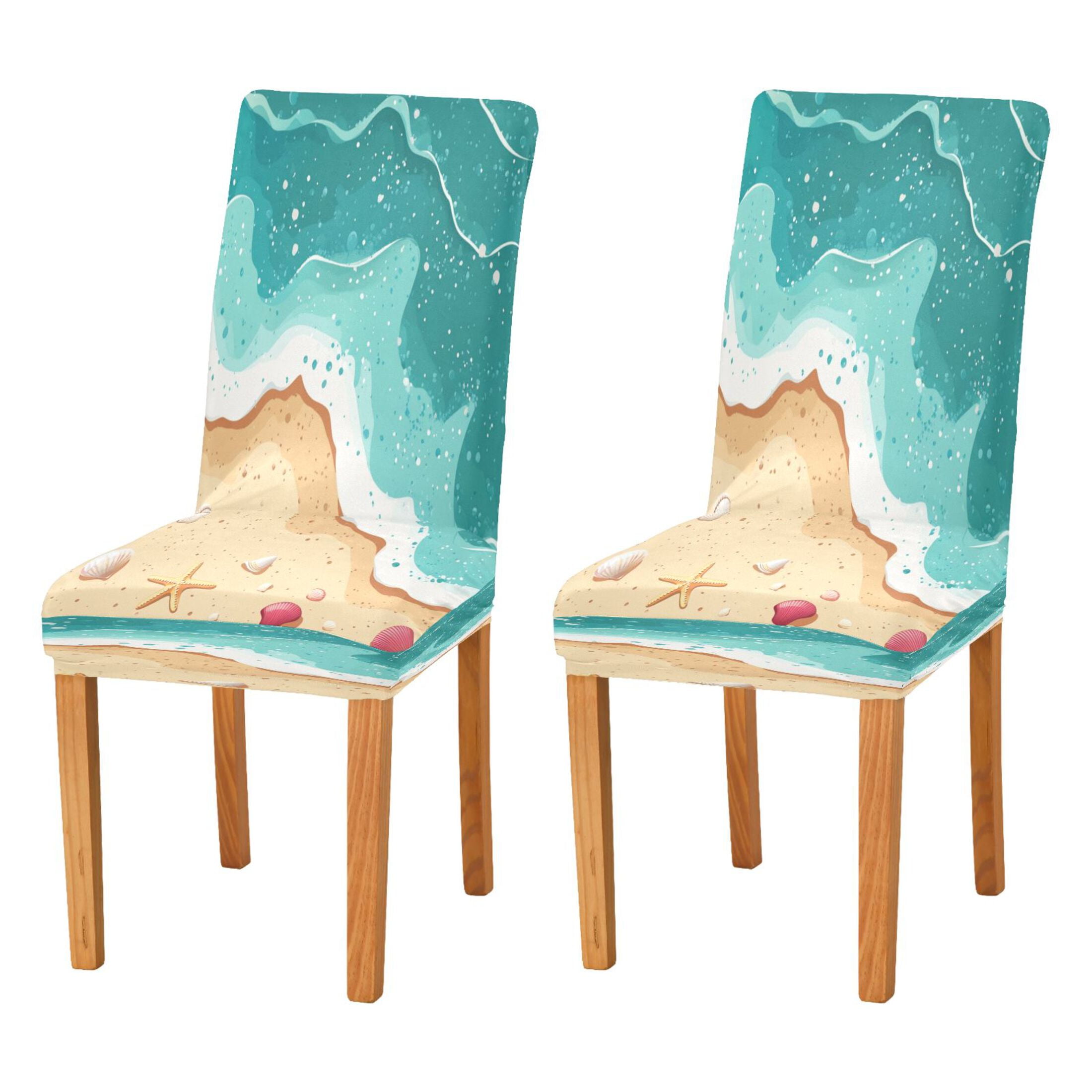 Chair Protector Cover Dining Chair Slipcovers Pack of 2, Removable ...