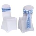 thumbnail image 1 of Chair Ribbon Bow Strap Wedding Banquet Party Event Decoration Chair Bow Tie Chair Bow/ Chair cover back flower bow ribbon chair back flower 17cmX275cm I, 1 of 4