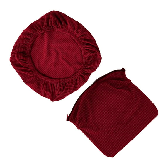 Chair Seat Cover Dining Chair Cover Washable Elastic Chair Seat Protector Chair Slipcover for Party Home Living Room Kitchen Restaurant Red
