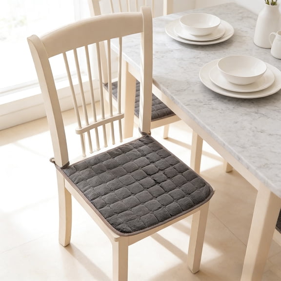 Chair Seat Cushion 15.75In Soft Household Sofa Cushion Pressure Relief Posture Support Reduce Fatigue Long Sitting Non Slip Compact Portable for Dining Chair Bedroom Sofa Home Office Study Car Seat