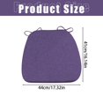thumbnail image 1 of Chair Seat Cushion with Ties, 1.97in Thickened Cushion, Patio Cushions, Horseshoe-Shaped Chair Pad, Dining Chair Cushion, Seat Cushion with Straps, Soft Rebound Chair Cushion,17.32×16.14 in,Yellow, 1 of 4