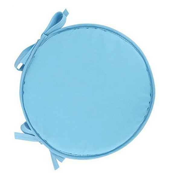 Chair Seat Pad Bistro Round Chair Seat Pad Cushions Tie-on Kitchen Dining Removable Cover