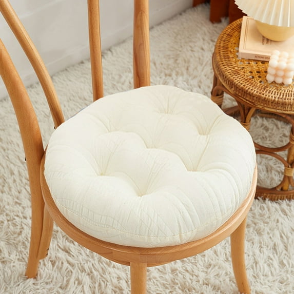 Chair Seat Pads, Seat Cushions for Dining Chairs, Chair Pads Rond Non-Slip with Ties, Cushion with Covers Included for Office Kitchen Garden Made of Soft Fabric