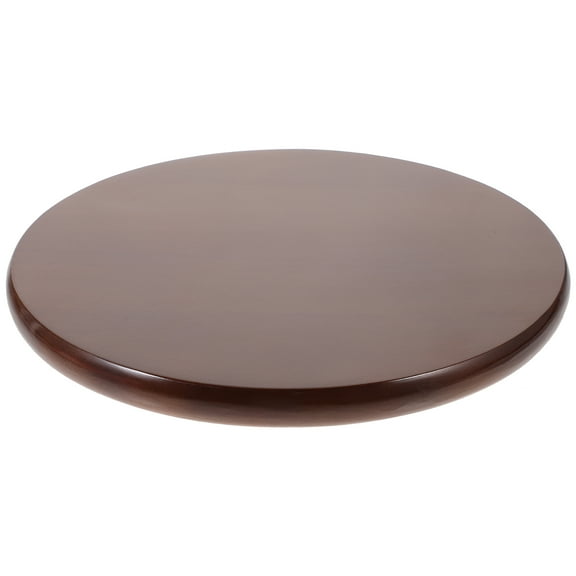 FONDOTIN Dark Brown Rubberwood Round Stool, Seating Furniture for Home, Kitchen, Living Room and Office Use