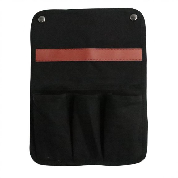 Chair Side Bag Armrest Storage And Organizer Non-Slip Arm Chair Hanging Bag with 4 Pockets (Black)
