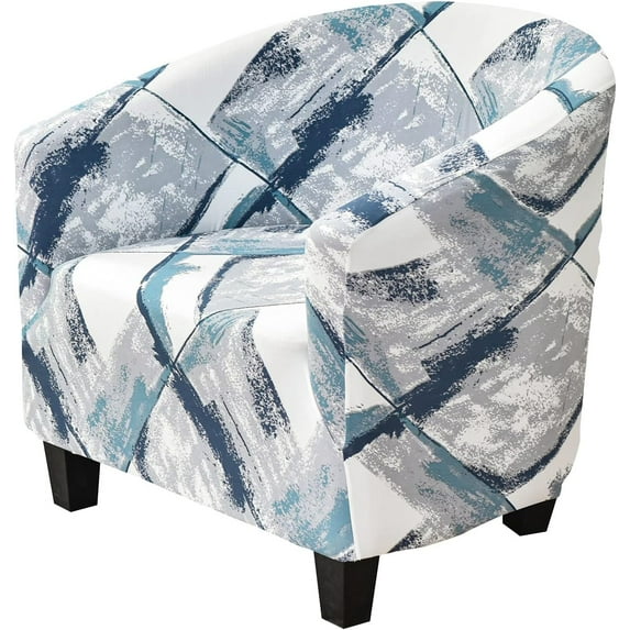 Chair Slipcover Stretch Tub Chair Cover Armchair Slipcovers Non-Slip Elastic Sofa Cover for Bar Counter Living Room