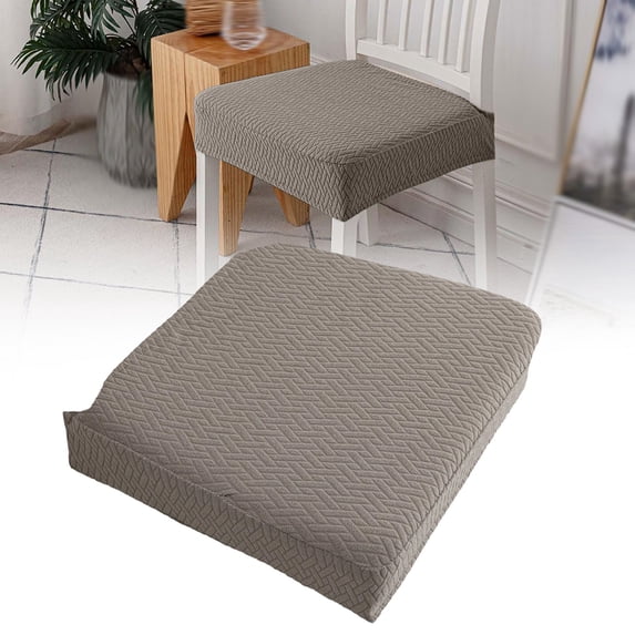 Chair Slipcovers Cozival Removable & Washable Seat Slipcovers for Kitchen and Dining Chairs - Water-Resistant Jacquard Fabric, Stretch Fit, Stylish & Easy Clean, Washable Seat Covers