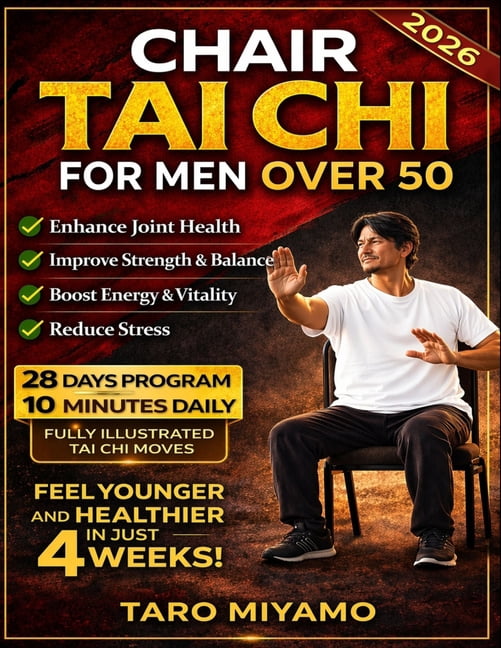 Chair Tai Chi for Men Over 50: Gentle Seated Exercises to Improve Balance, Reduce Pain, Boost Mobility, and Prevent Fall, (Paperback)