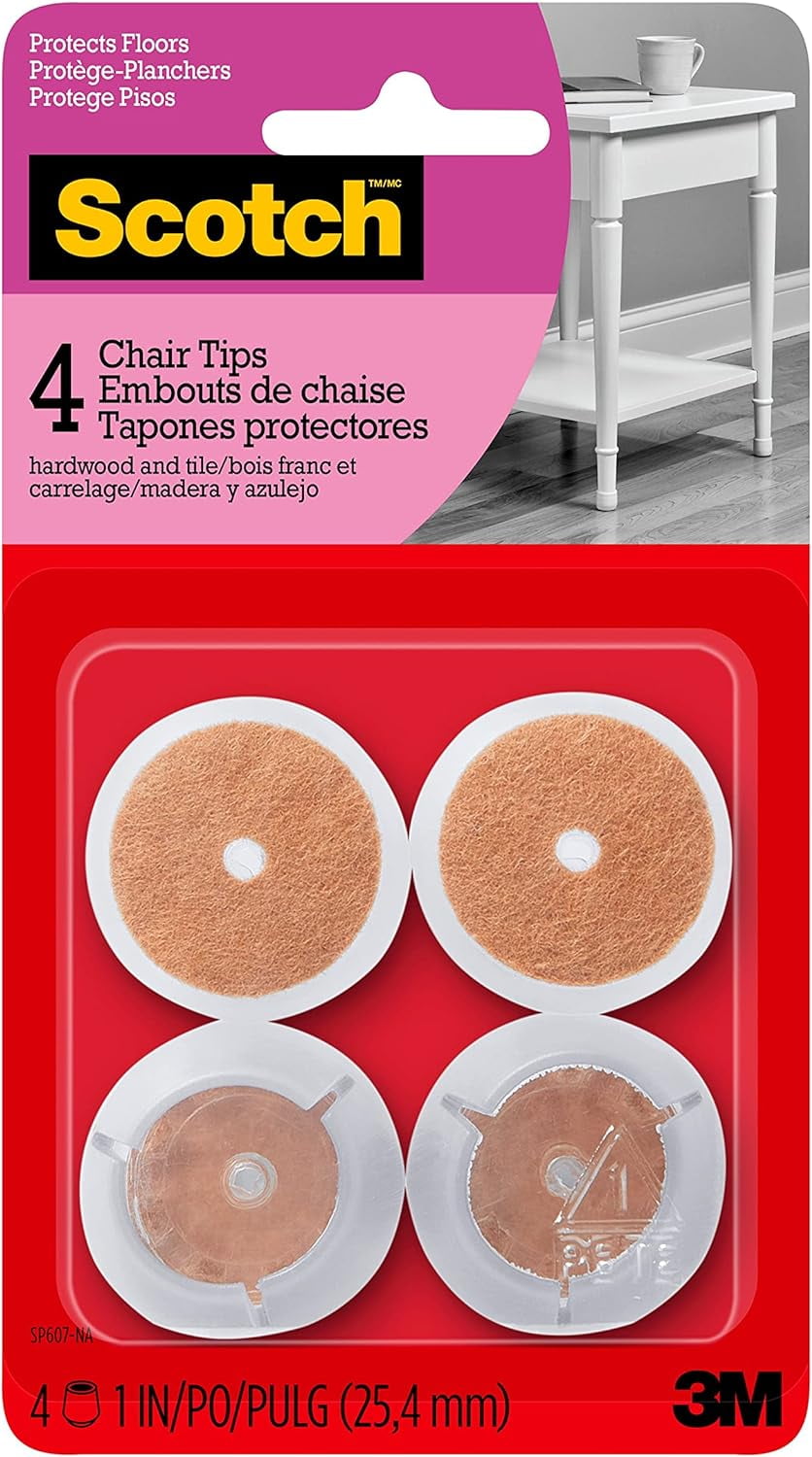 Chair Tips 24PCS Chair Leg Floor Protectors for Hardwood Floors