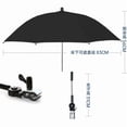 thumbnail image 1 of Chair Umbrella With Clamp, Portable Wheelchairs Rainproof Umbrella, 6 Bones Umbrella 360 Degree Adjustable Umbrella For Chair Beach Bleacher Wheelchairs Truck Golf Carts (Black), 1 of 6