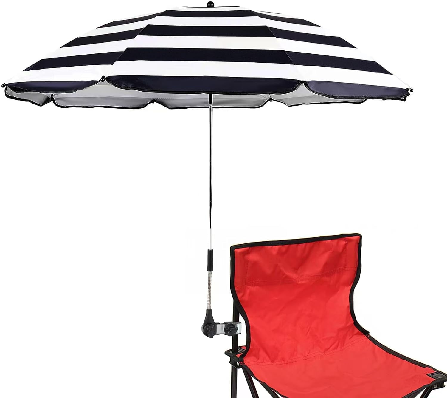 Chair Umbrellas with Universal Adjustable Clamp,Clip on Parasol Sun